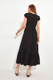 Joe Browns Black Petite Colourblock Boho Maxi Dress - Image 3 of 4