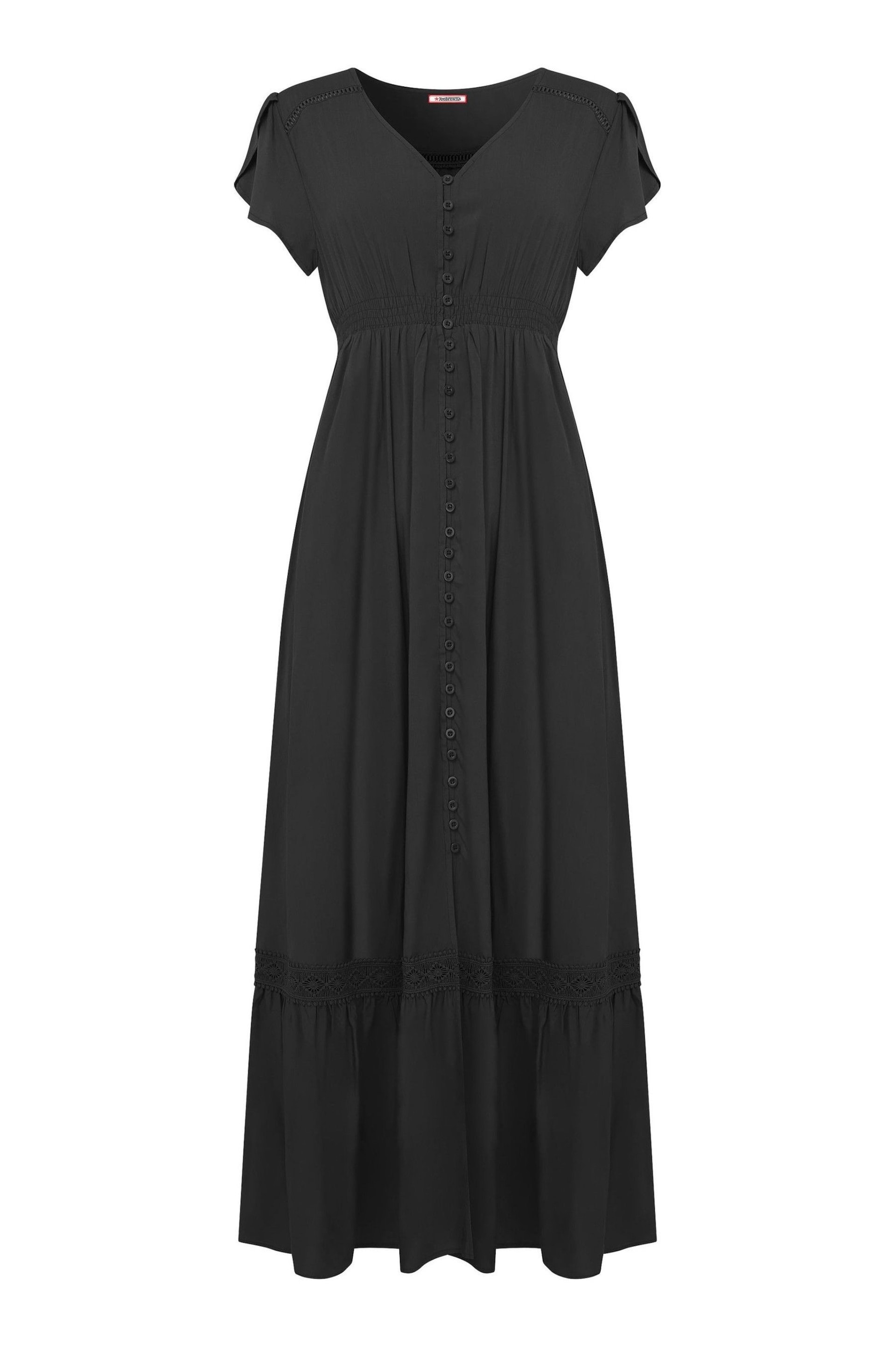 Joe Browns Black Petite Colourblock Boho Maxi Dress - Image 4 of 4