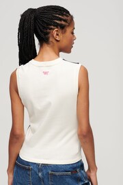 Superdry Pink Sub Print Vest Top - Image 2 of 3