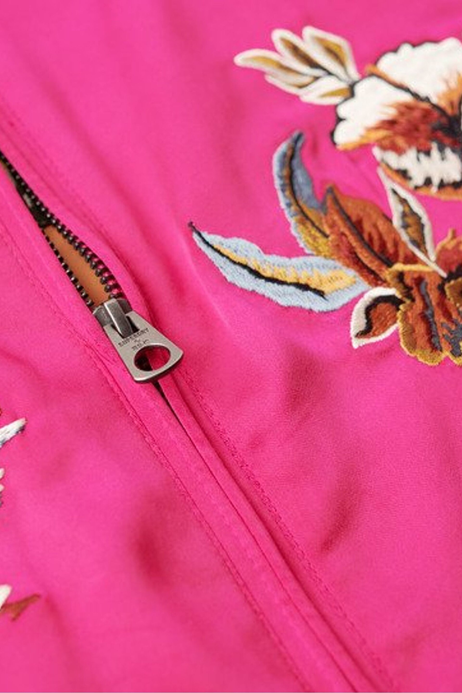 Superdry Pink Suikajan Embroidered Bomber Jacket - Image 5 of 6