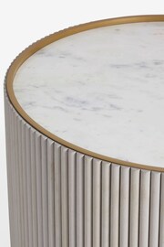 Light Grey Valencia Marble and Mango Wood Coffee Table - Image 5 of 5