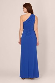 Adrianna Papell Blue Jersey Evening Gown - Image 2 of 7