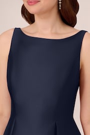 Adrianna Papell Blue Sleeveless Tea Length Dress - Image 6 of 6