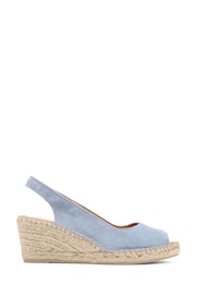 Jones Bootmaker Blue Rosanna Slingback Wedges - Image 2 of 5