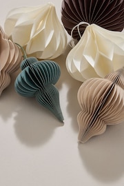 Set of 10 Paper Honeycomb Baubles - Image 2 of 5