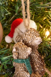 Natural Hamish the Highland Cow Christmas Bauble - Image 1 of 3