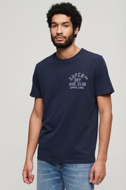 Superdry Blue Copper Label Chest Graphic T-Shirt - Image 1 of 4