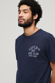 Superdry Blue Copper Label Chest Graphic T-Shirt - Image 3 of 4