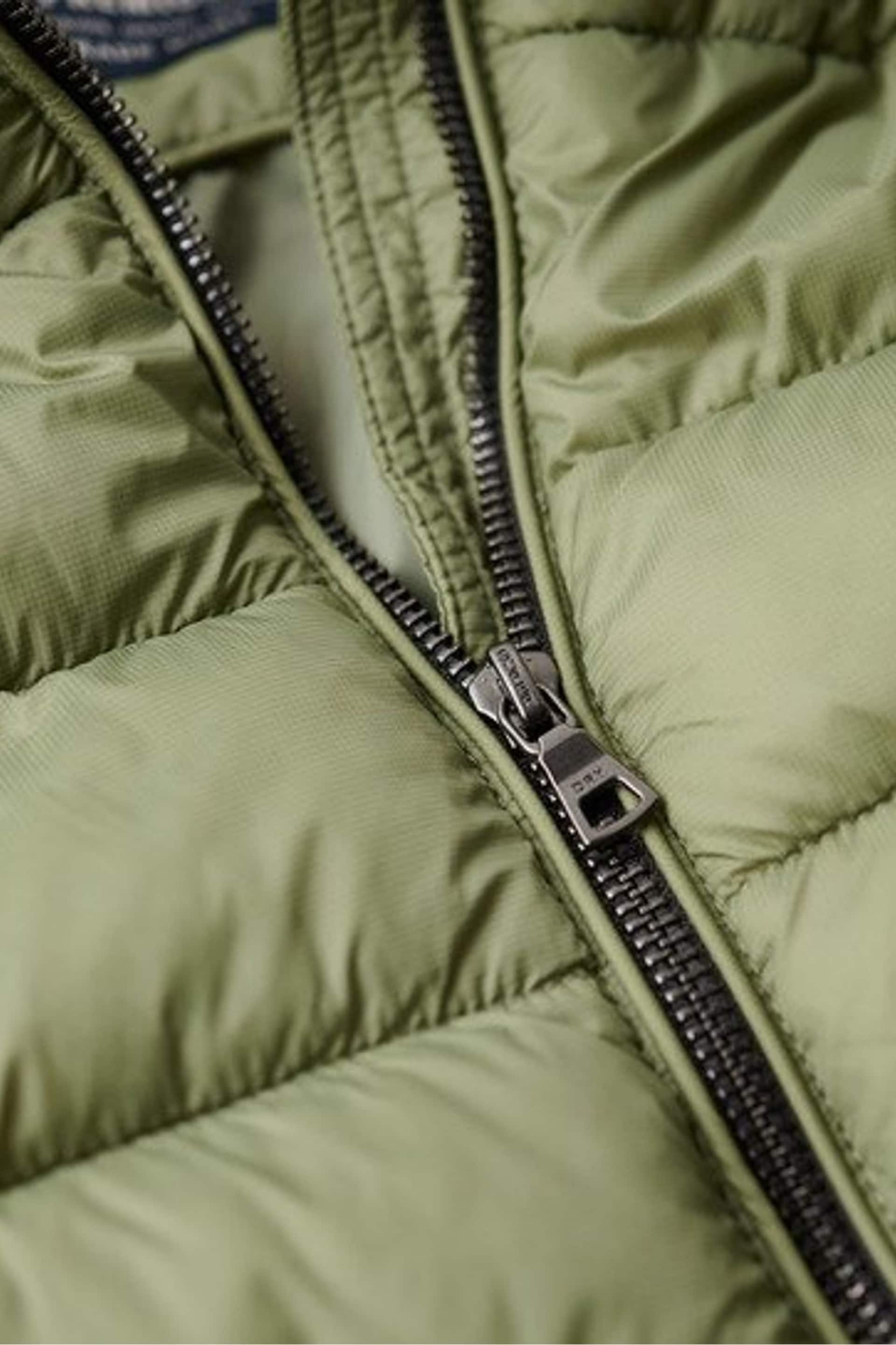 Superdry Green Lightweight Padded Jacket - Image 5 of 6