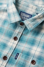 Superdry Blue Vintage Check Overshirt - Image 6 of 6