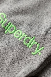Superdry Grey Core Logo Classic Wash Joggers - Image 4 of 5
