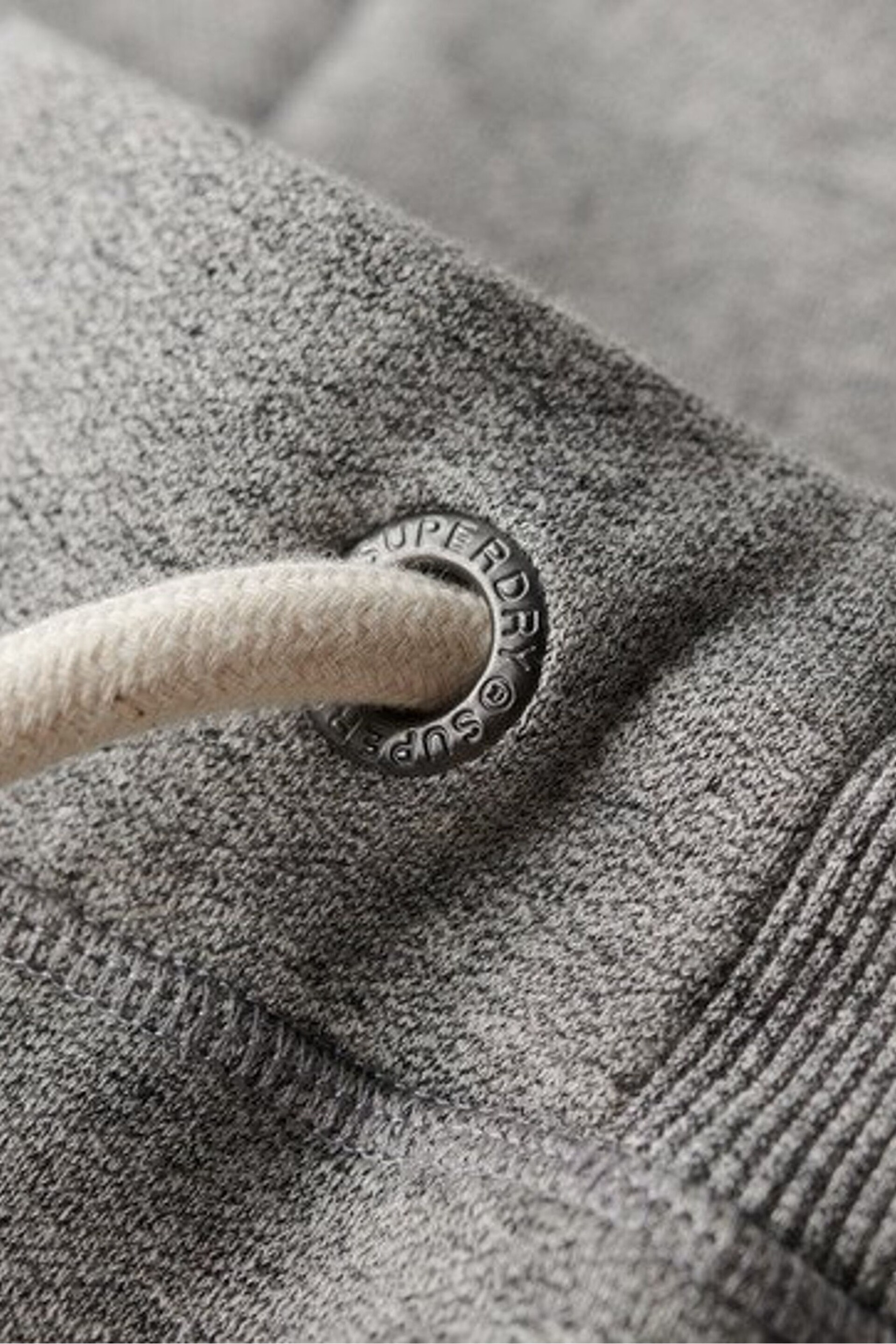 Superdry Grey Core Logo Classic Wash Joggers - Image 5 of 5