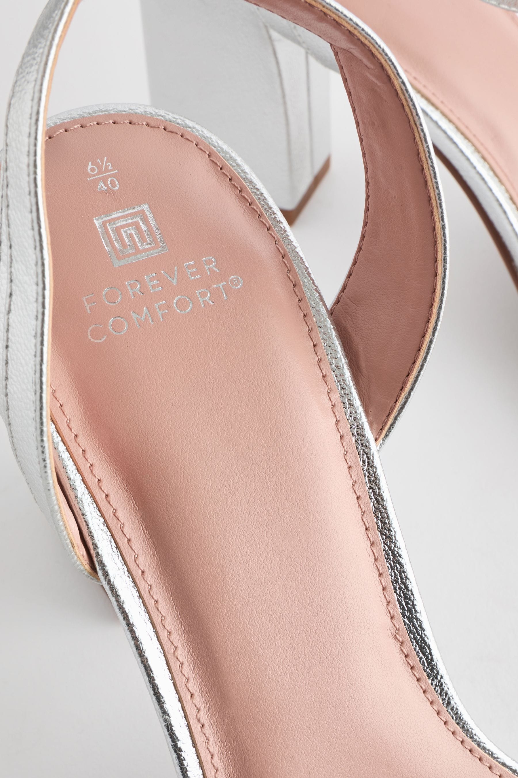 Extra wide silver dress sandals online