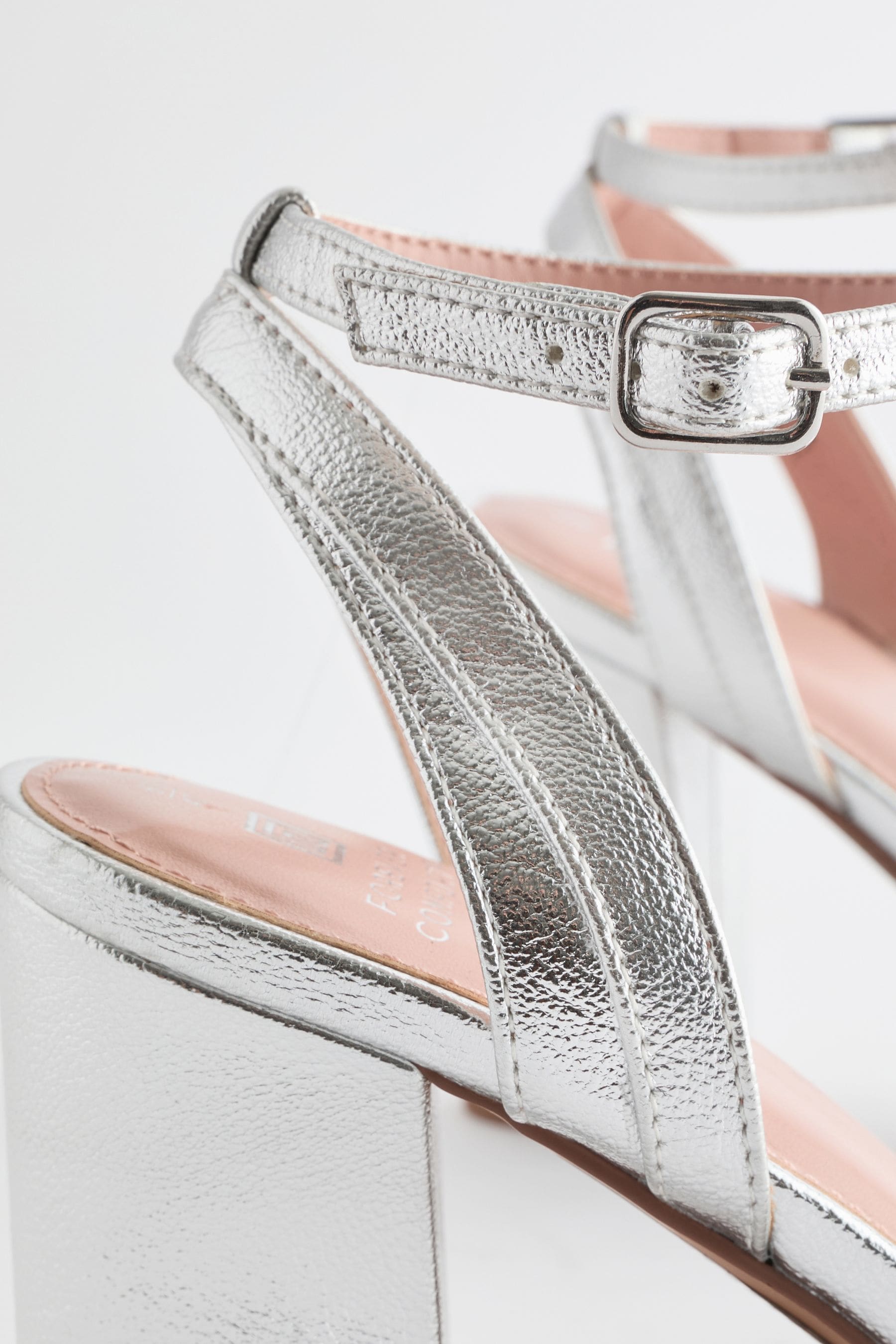 Size 9 wide fit silver sandals top