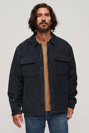 Superdry Blue Surplus Corduroy Overshirt - Image 1 of 4