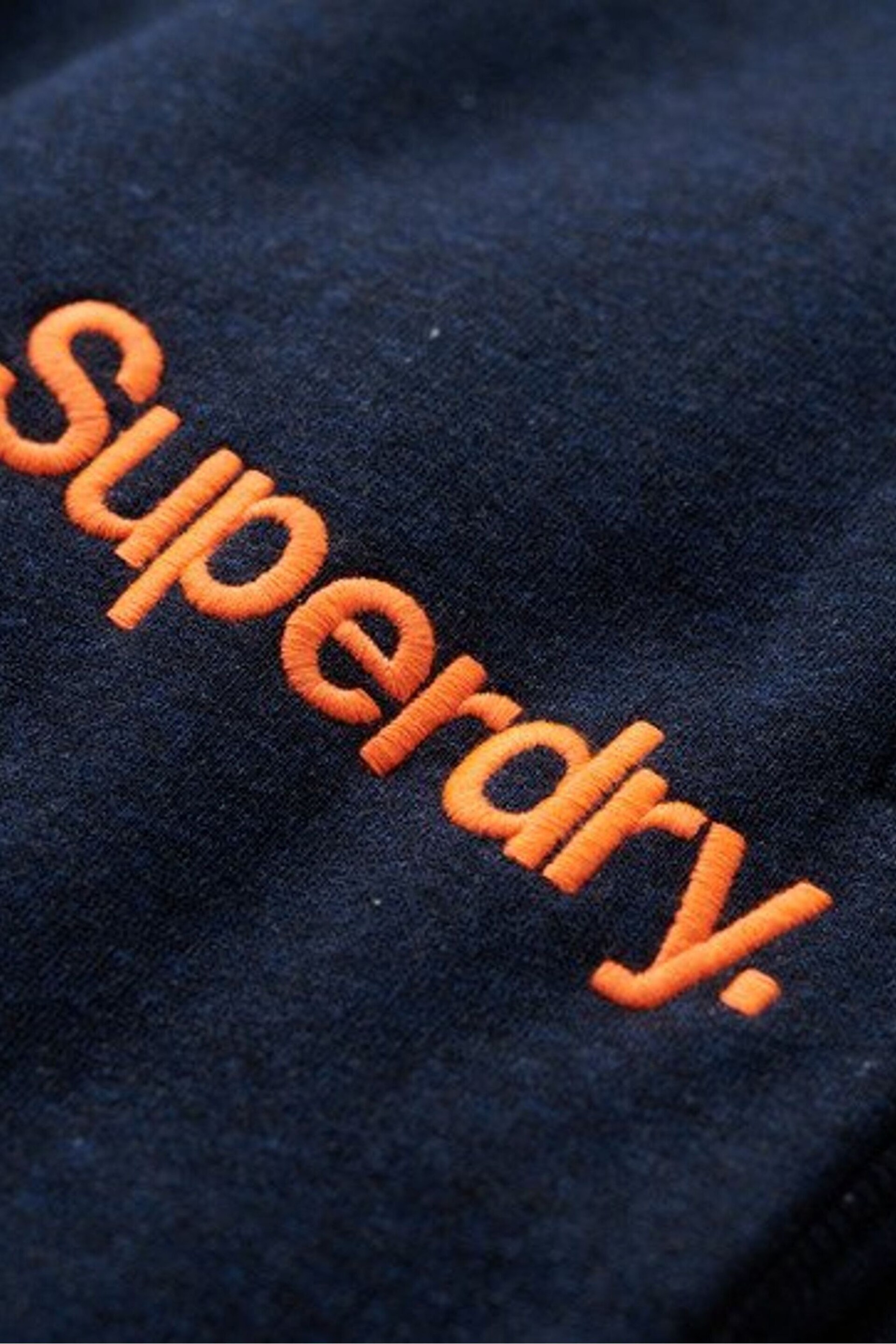 Superdry Blue Core Logo Classic Wash Joggers - Image 6 of 6