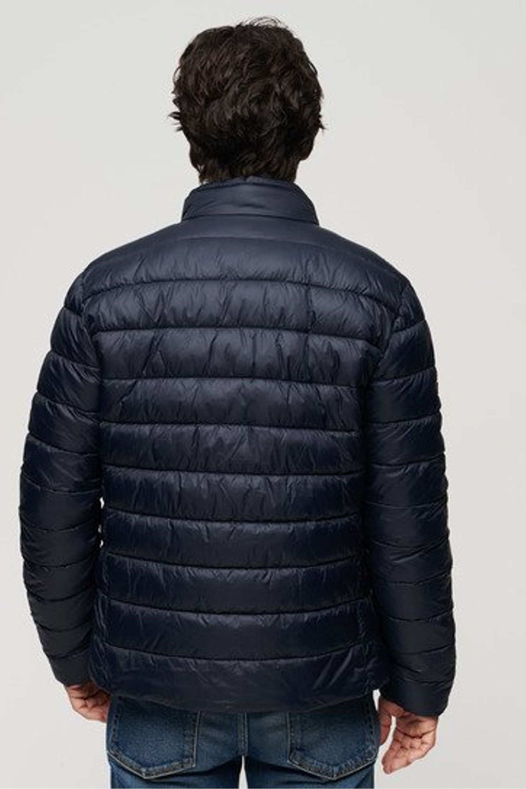 Superdry Blue Lightweight Padded Jacket 2X Large Adult
