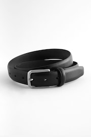 Black Pebble Texture Leather Belt - Image 2 of 3