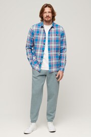 Superdry Blue Core Logo Classic Wash Joggers - Image 2 of 6