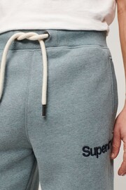 Superdry Blue Core Logo Classic Wash Joggers - Image 4 of 6