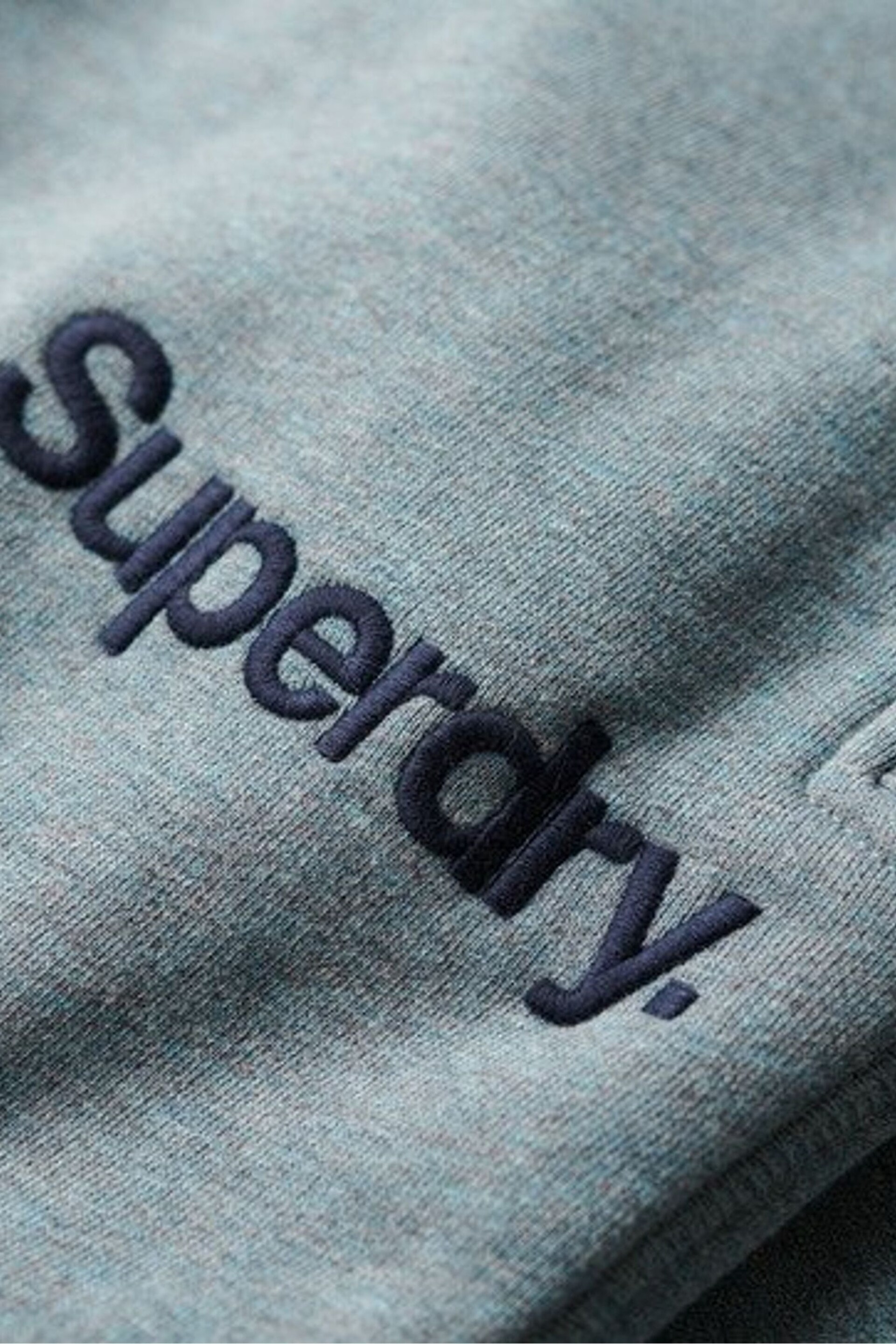 Superdry Blue Core Logo Classic Wash Joggers - Image 6 of 6