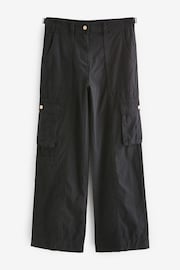 Black Adjustable Waist Cargo Trousers - Image 5 of 6