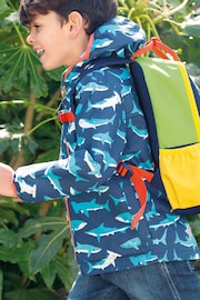 Frugi Waterproof Shark Print Rain or Shine Jacket - Image 1 of 5