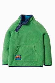 Frugi Blue Stripe Reversible Snuggle Fleece - Image 3 of 5