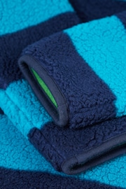 Frugi Blue Stripe Reversible Snuggle Fleece - Image 5 of 5