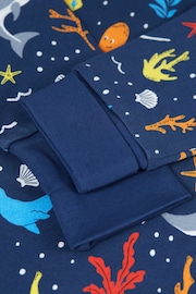 Frugi ブルー レインボー シー パジャマセット - Image 2 of 3