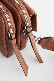 Tan Brown Utility Wash Cross-Body Bag - Image 10 of 11