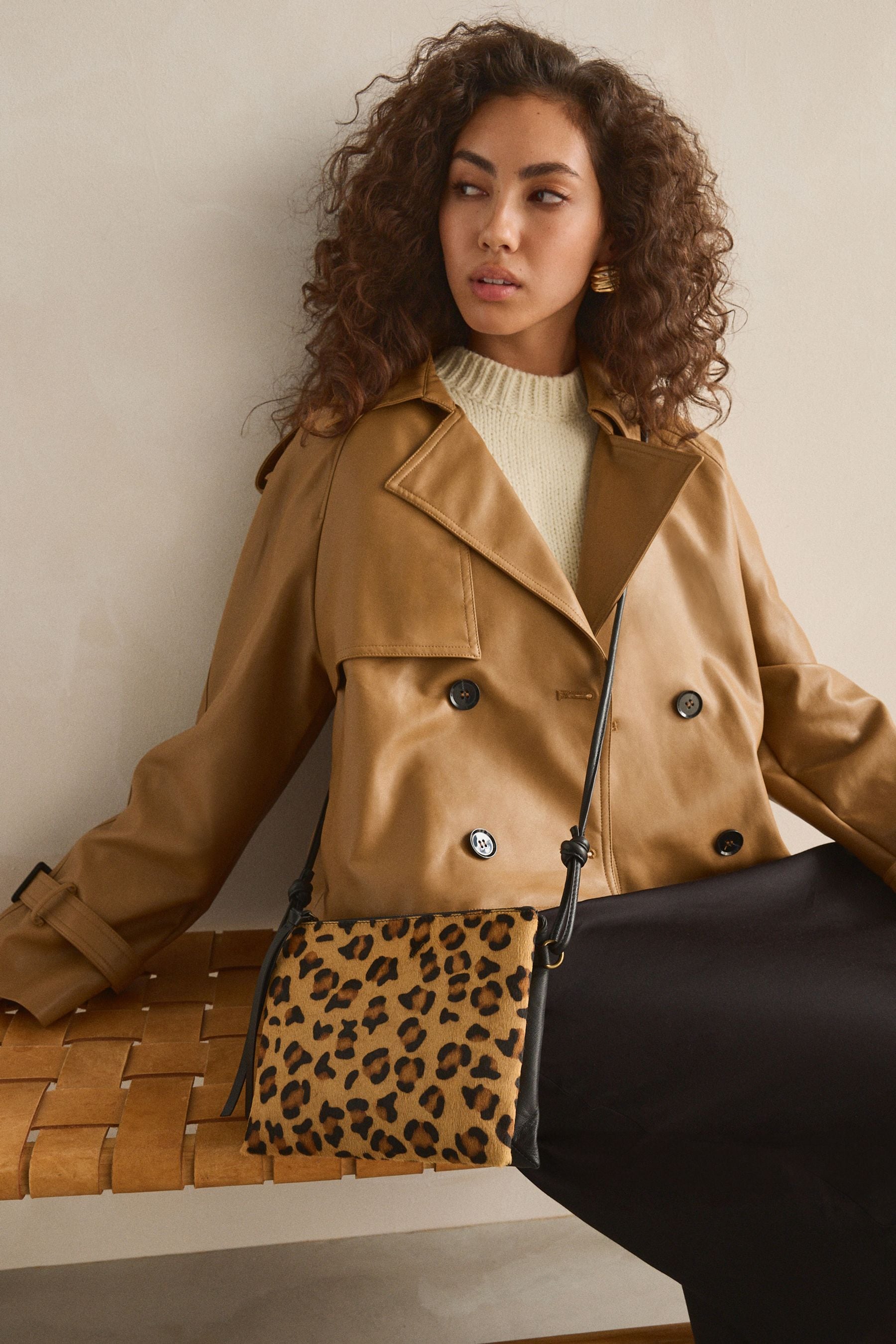 Next leopard bag cheap