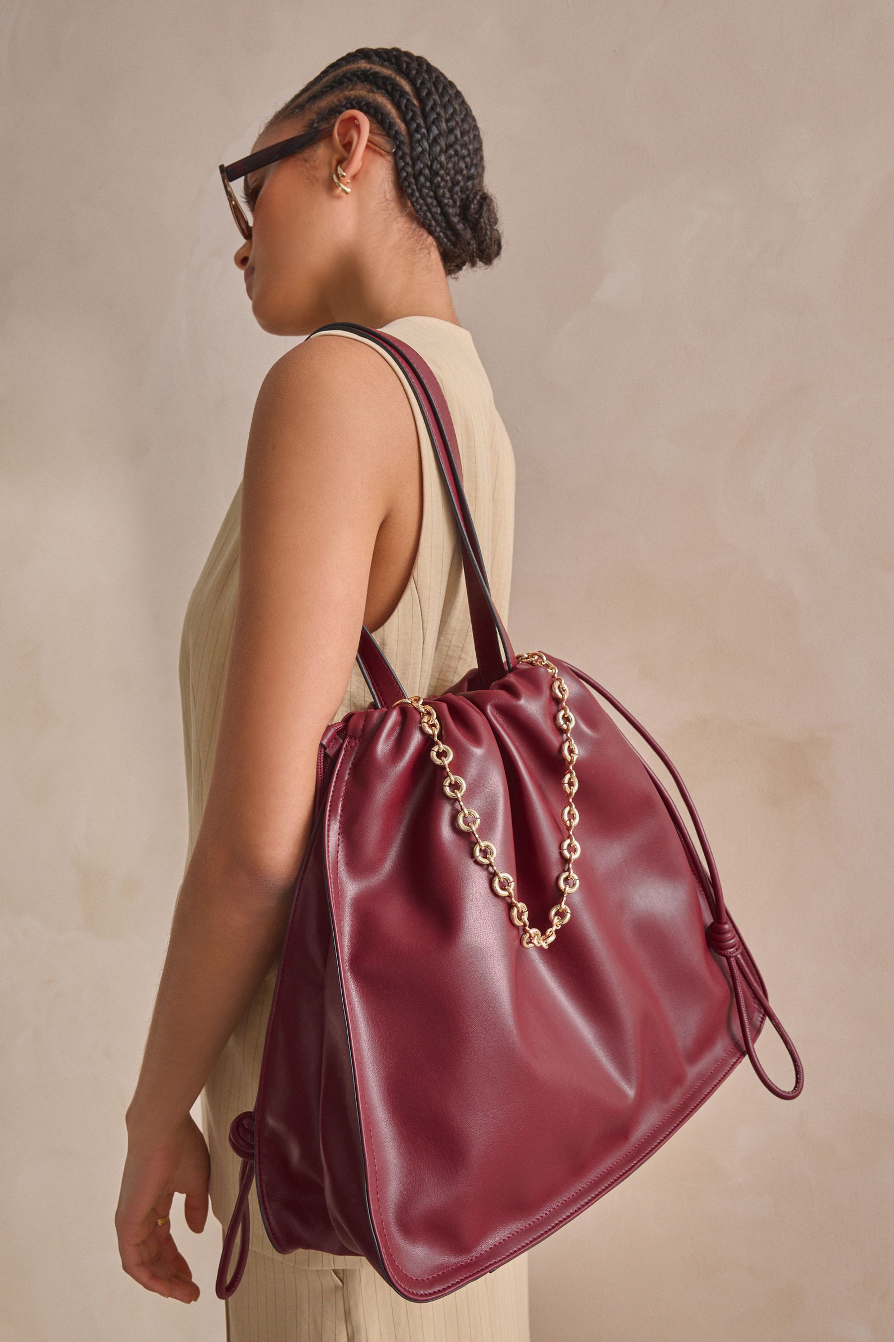 Red handbag next on sale