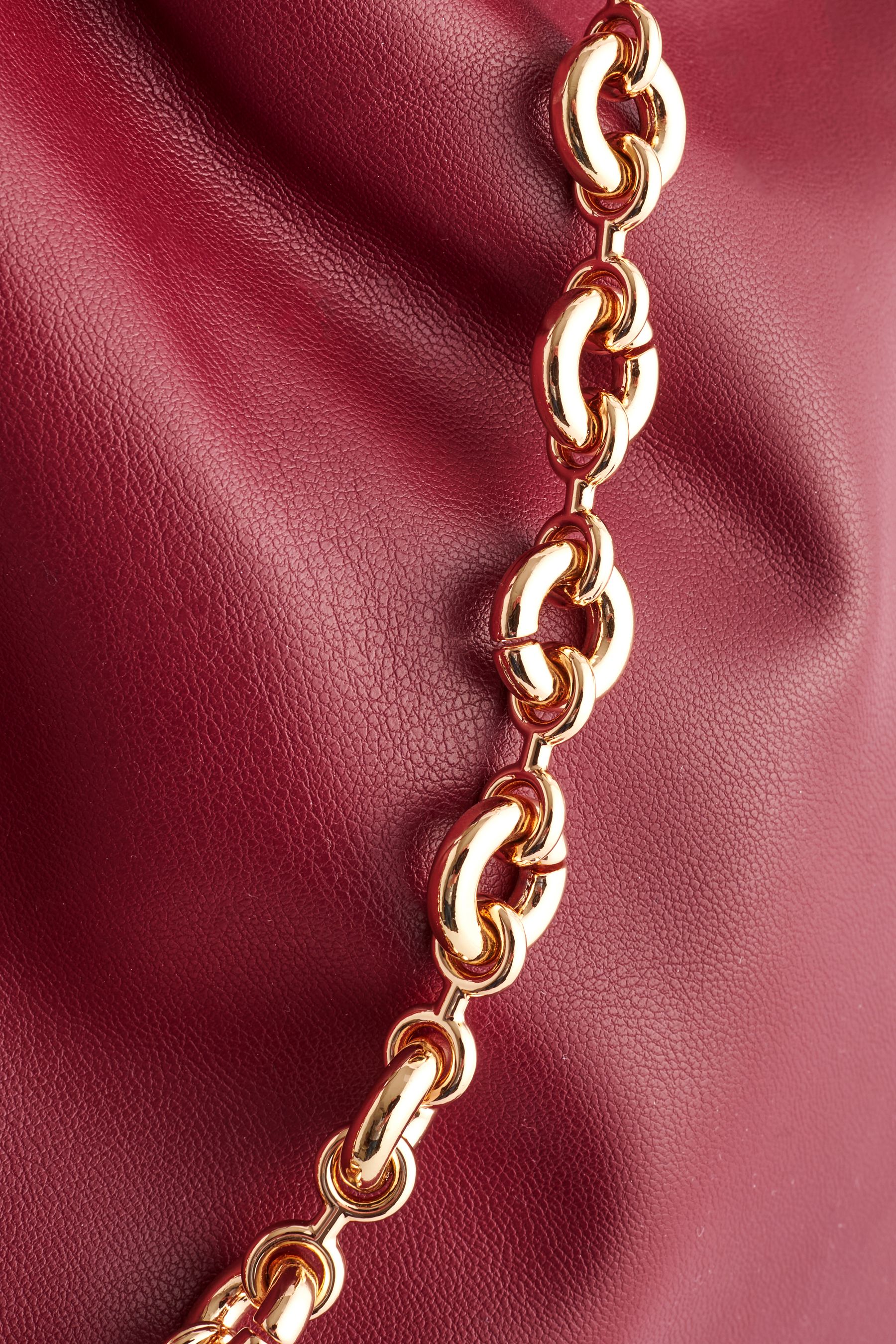 Buy Burgundy Red Chain Detailed Shoulder Bag from the Next UK online shop
