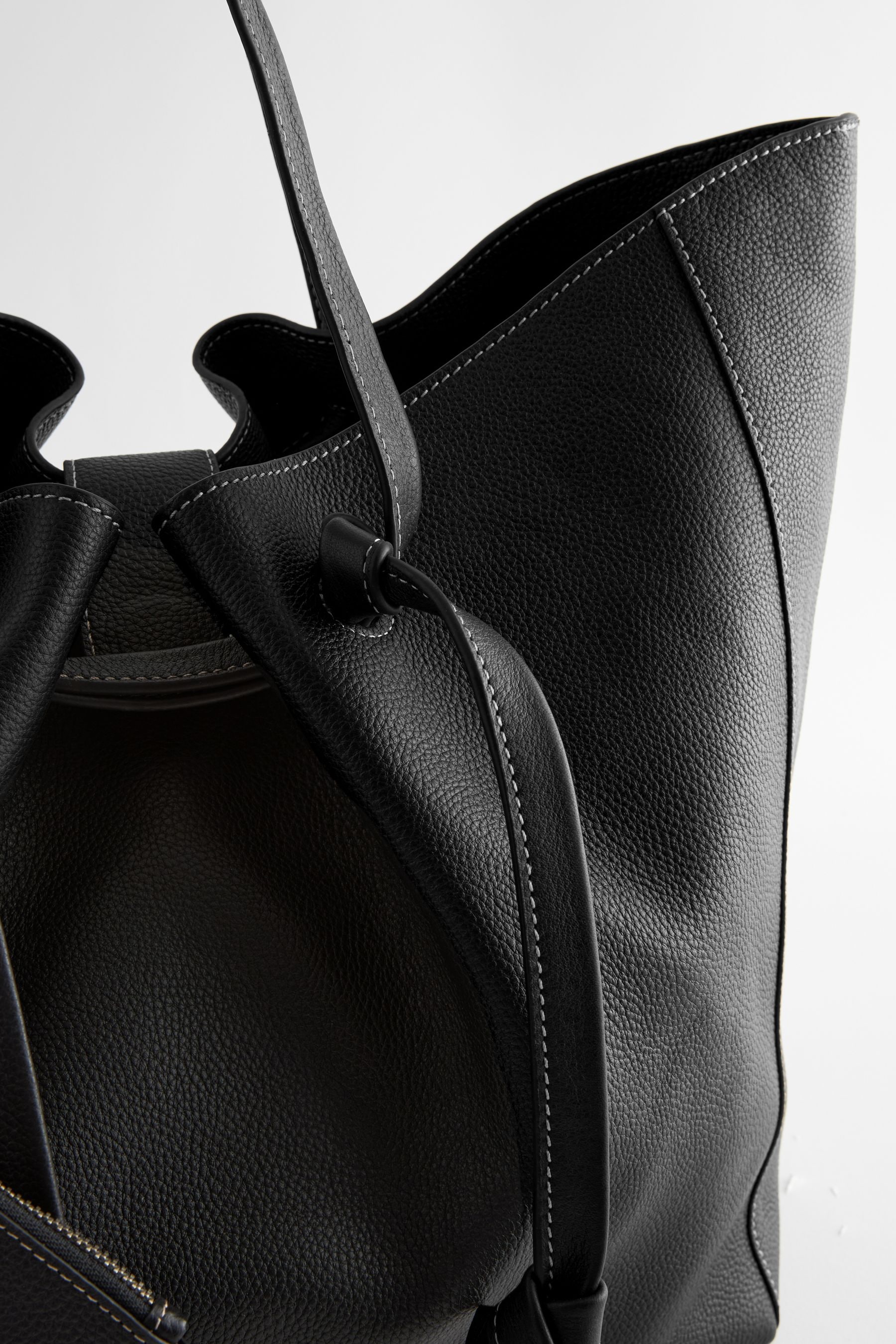 Buy Leather Pleated Shoulder Bag Next Ukraine
