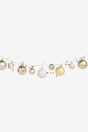 Gold Lit Bauble Christmas Garland - Image 3 of 4