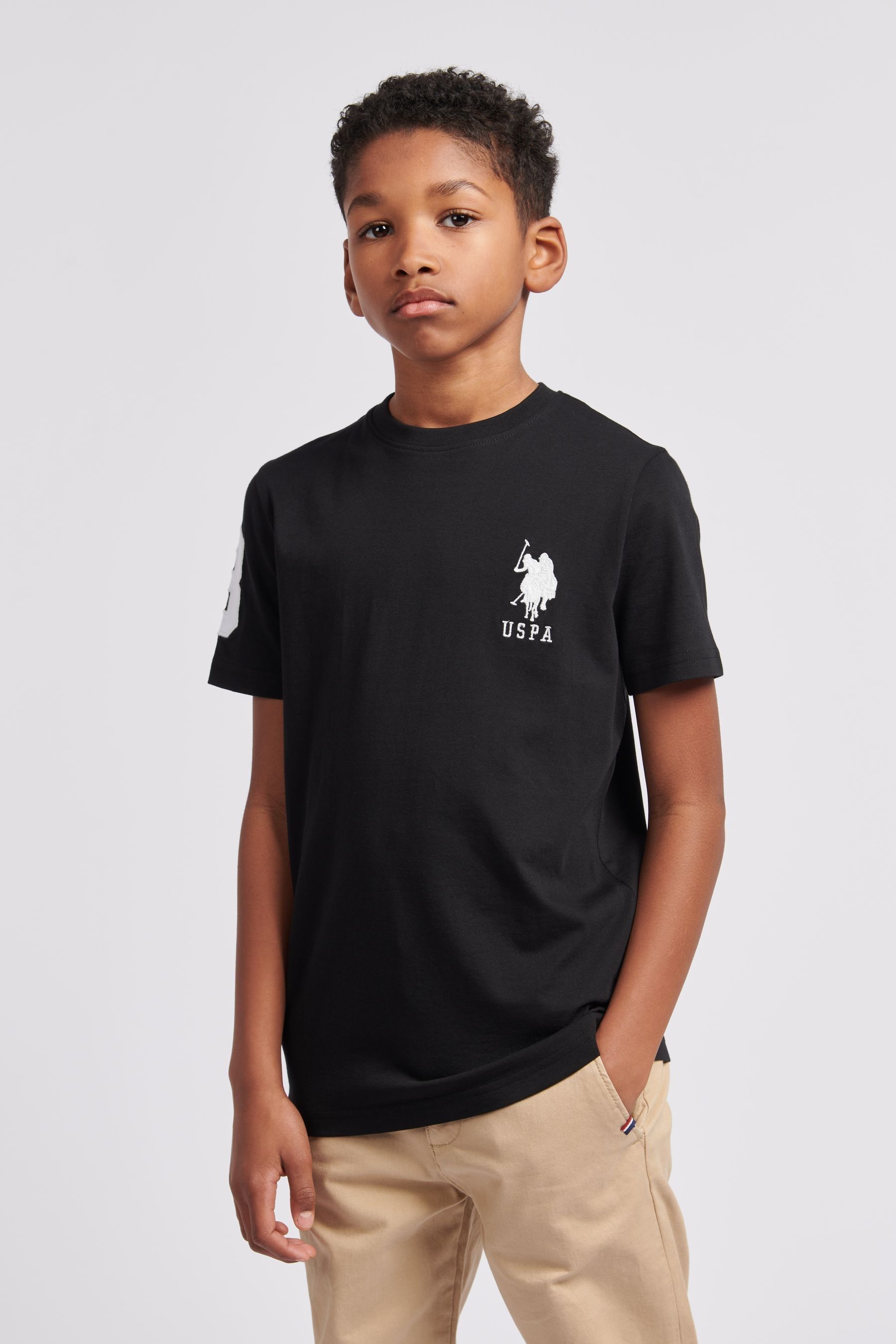 Black shirt us polo discount