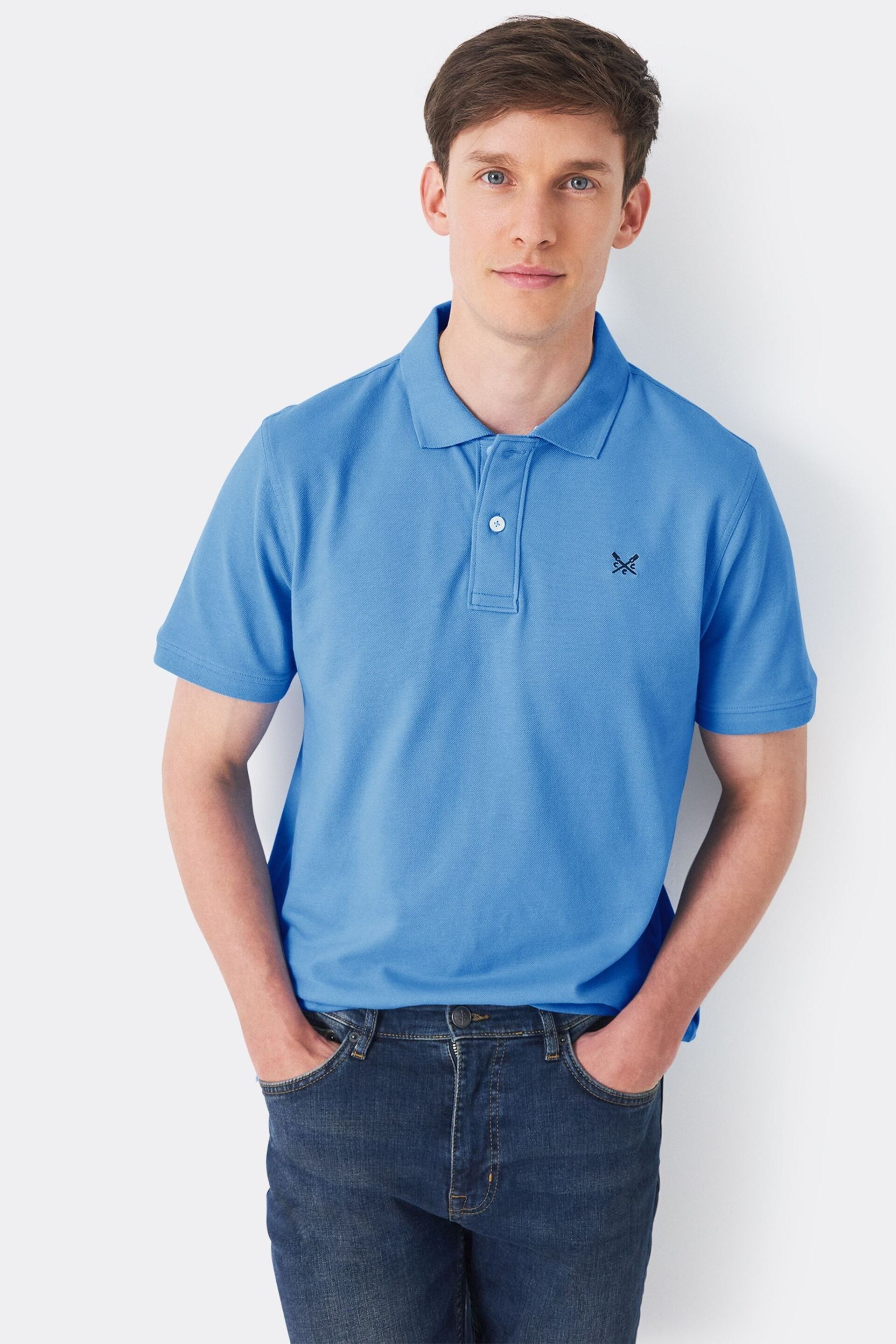 Crew Clothing Classic Pique Polo Shirt - Image 1 of 5