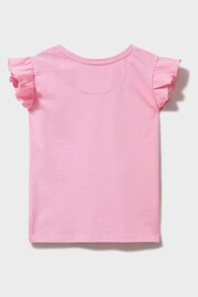 Crew Clothing Sequin Butterfly and Stripe Cotton Casual T-Shirt - Image 2 of 3