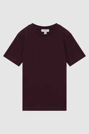 Reiss Bordeaux Bless Crew Neck T-Shirt - Image 2 of 6