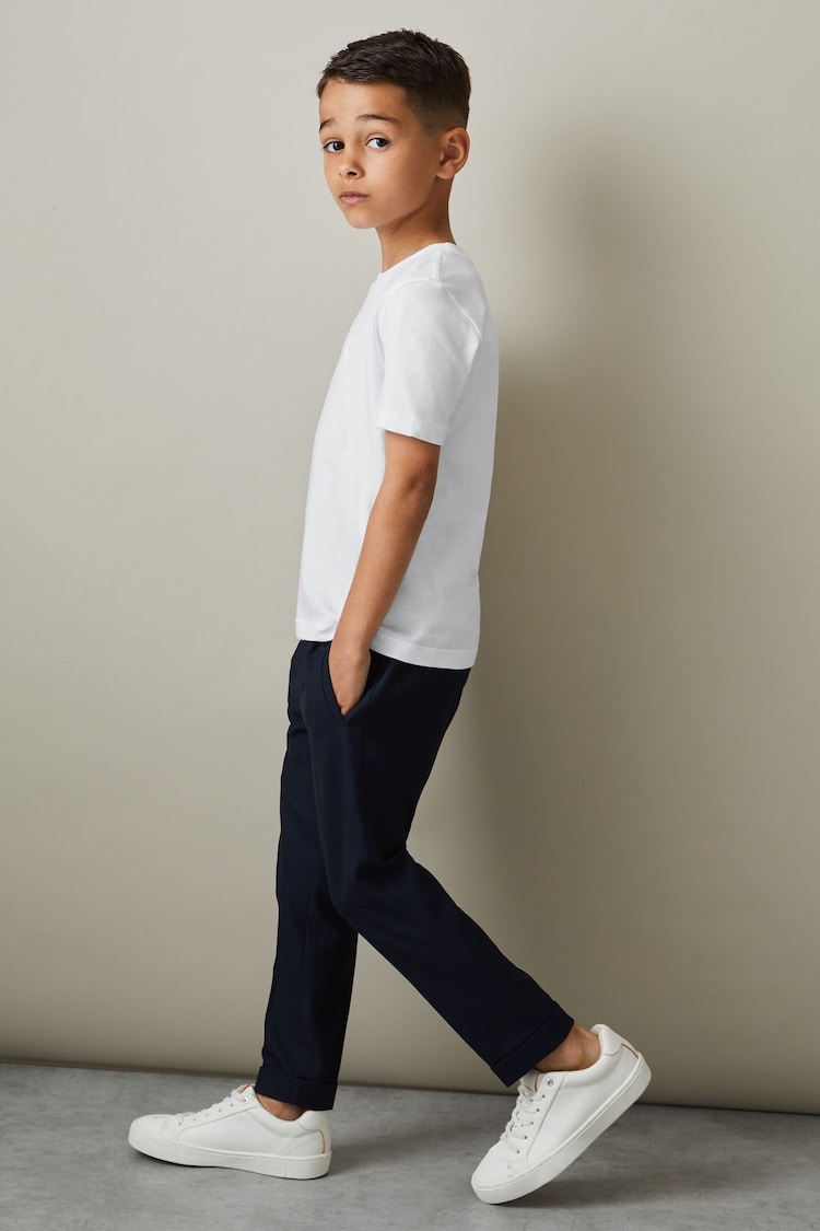 Reiss White Bless Junior Crew Neck T-Shirts 3 Pack - Image 3 of 3