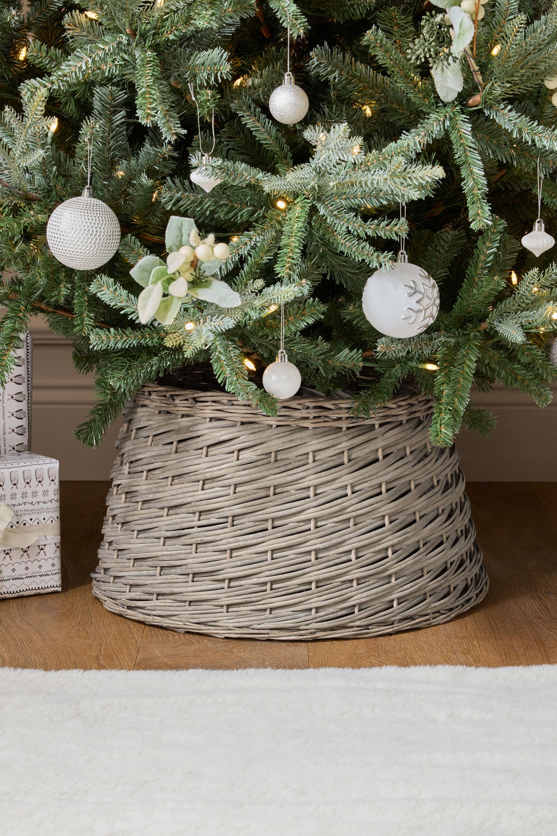 Grey skirt for christmas tree online