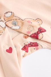 Red/Cream Christmas Bear 3 Pack Baby Sleepsuits (0mths-2yrs) - Image 12 of 12