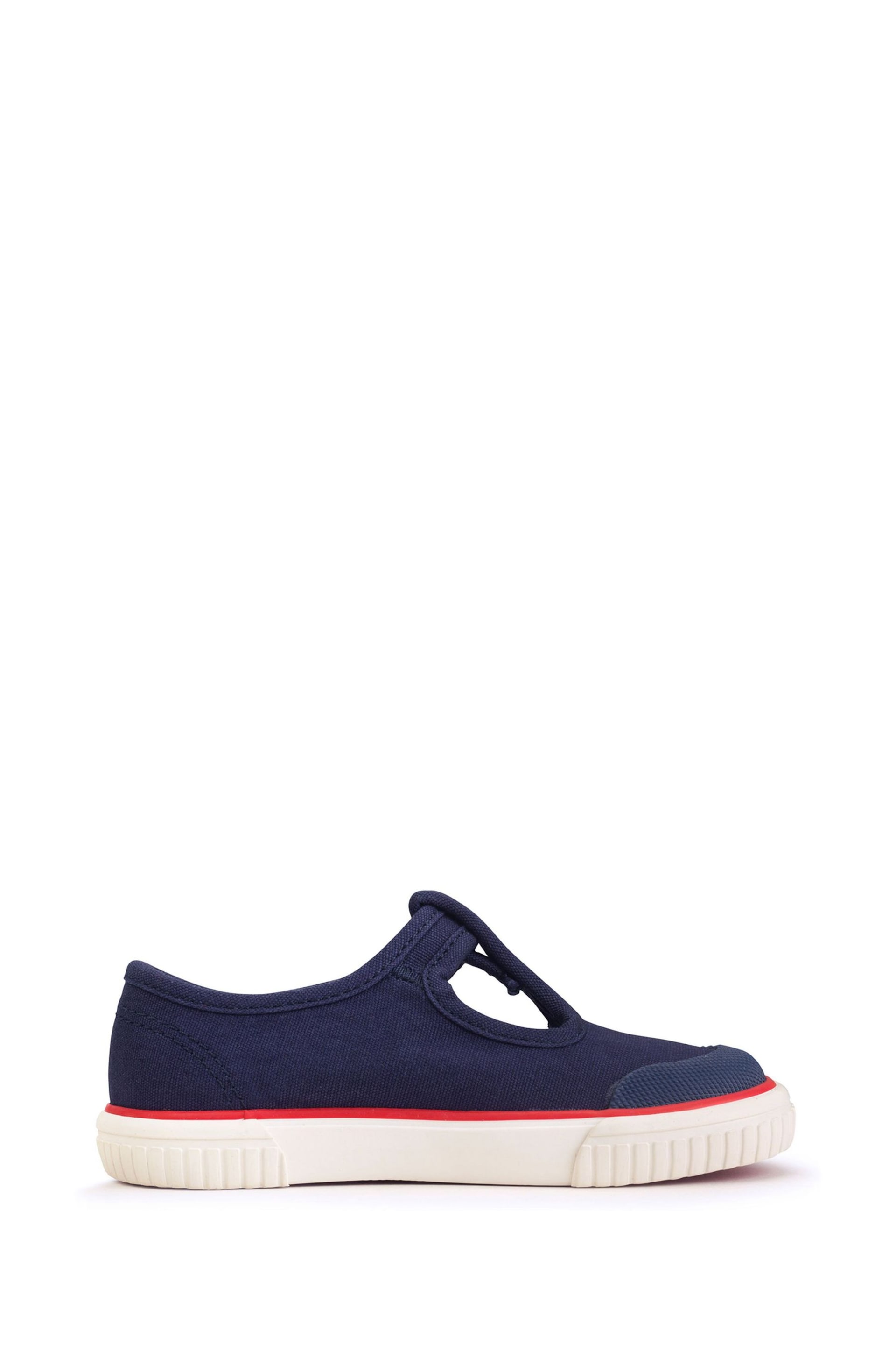 Start Rite Blue Anchor Washable Canvas T-Bar Summer Shoes - Image 3 of 6