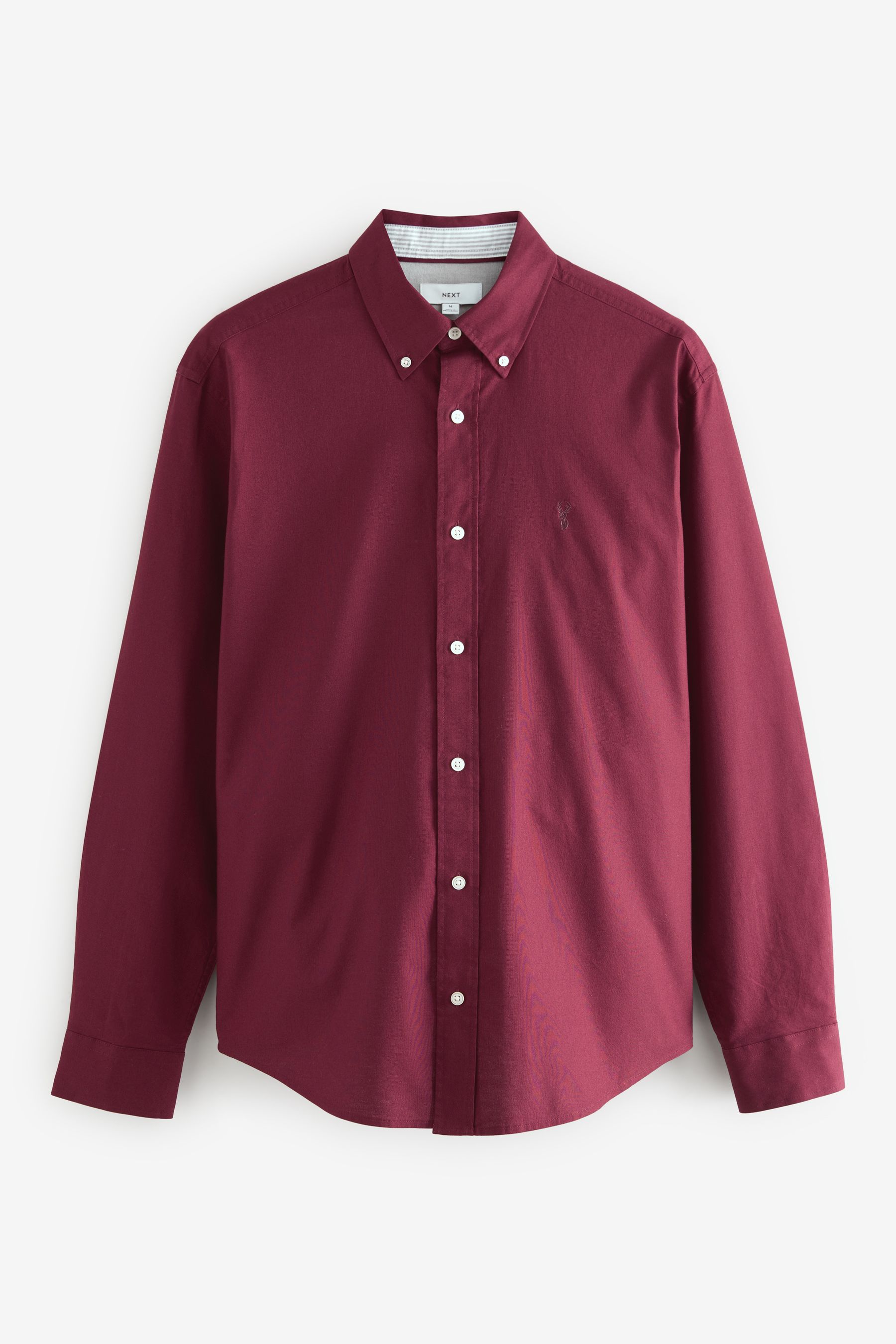 Red long sleeve button down polo shirt on sale