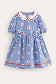 Boden Blue Collared Sailor Dress - Image 2 of 4