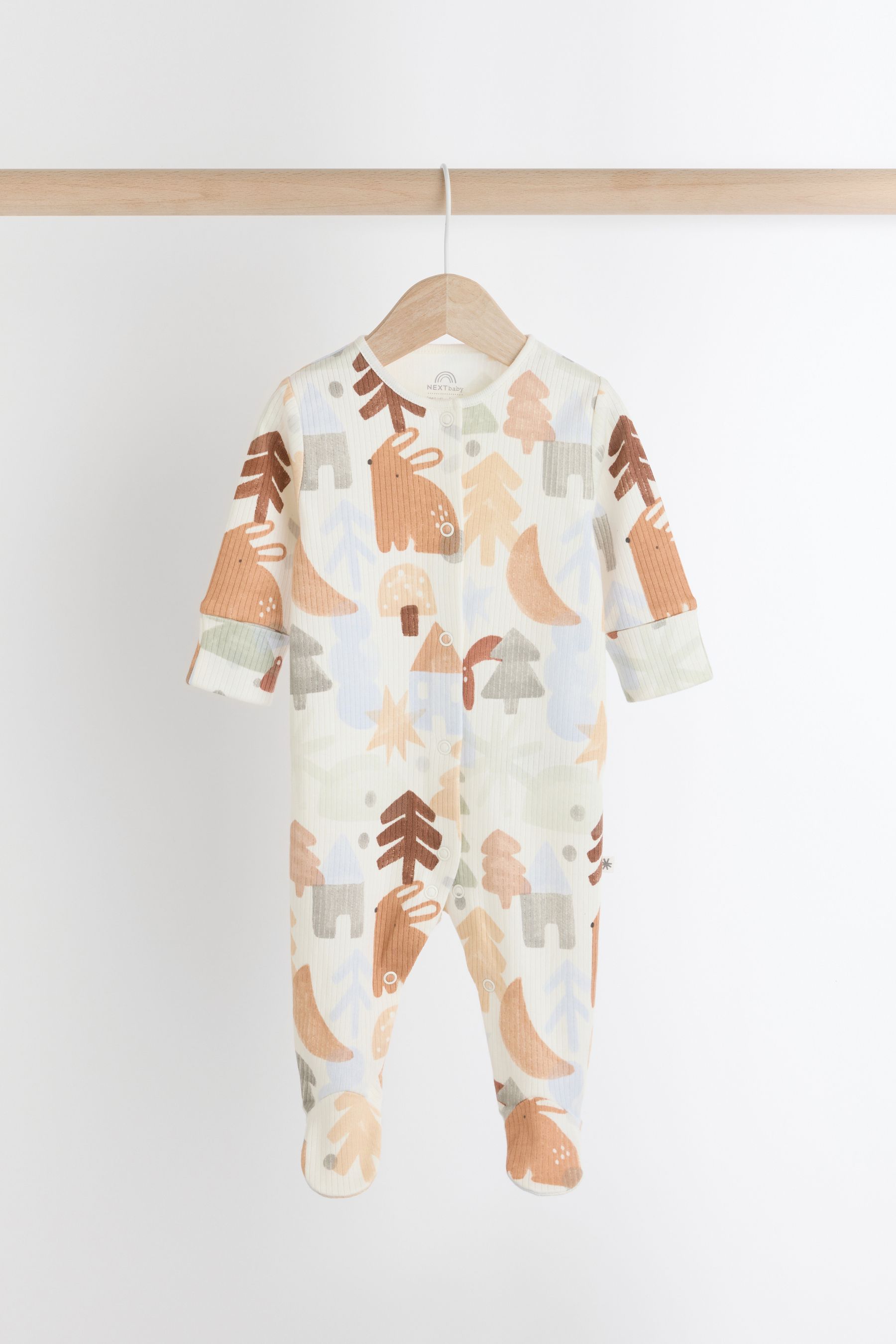 Buy Multi Baby Christmas Character Cotton Sleepsuit 0mths 2yrs from Next Portugal