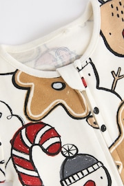 Ecru Baby Christmas Character Sleepsuit (0mths-3yrs) - Image 10 of 11