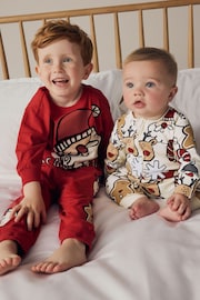 Ecru Baby Christmas Character Sleepsuit (0mths-3yrs) - Image 2 of 11