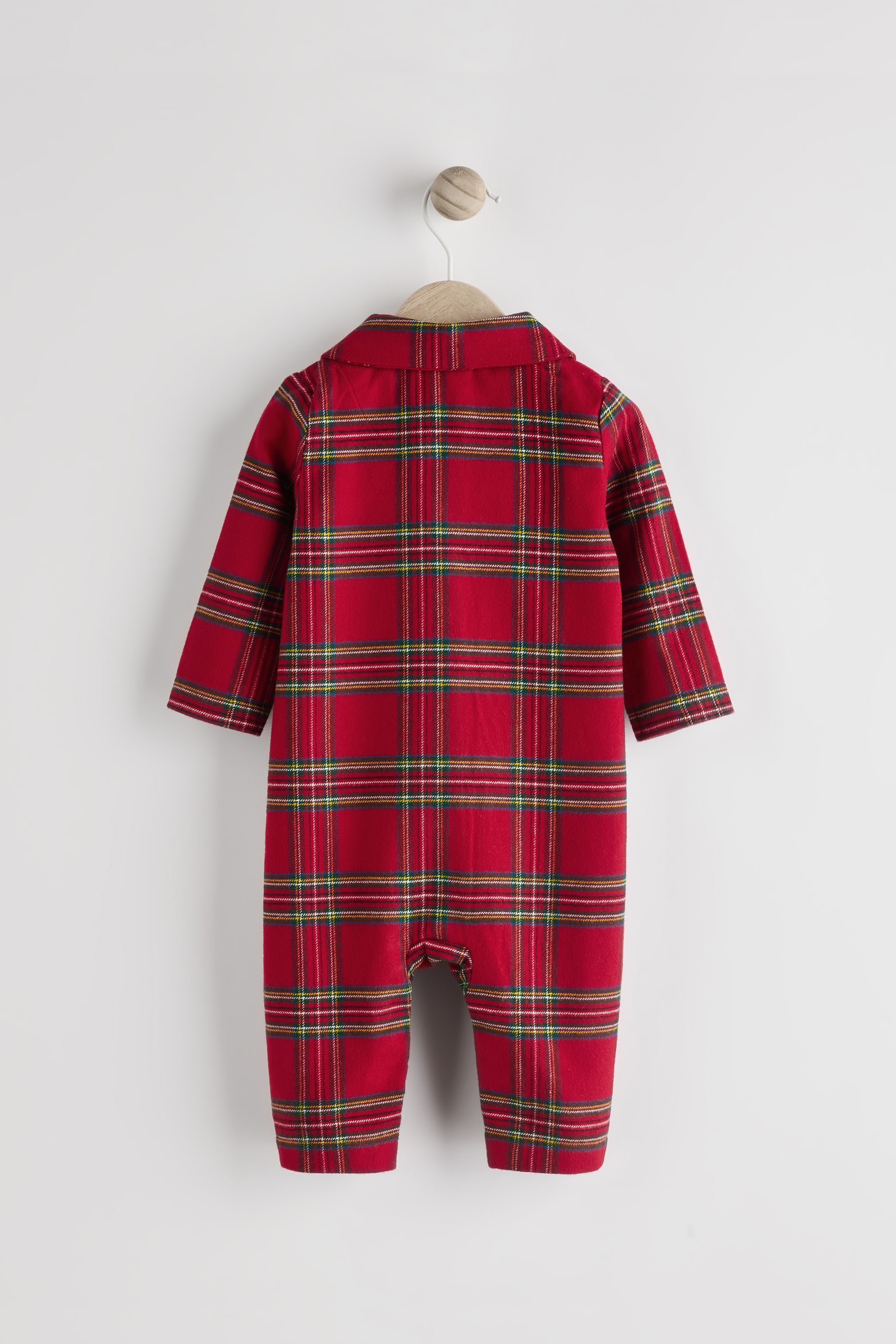 Buy Red Check Baby Matching Family Christmas Flannel Check 100 Cotton Sleepsuit 0mths 3yrs from the Next UK online shop